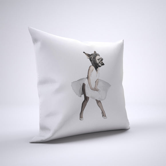 Marilyn Donkey Pillow Cover Case 20in x 20in - Funny Pillows