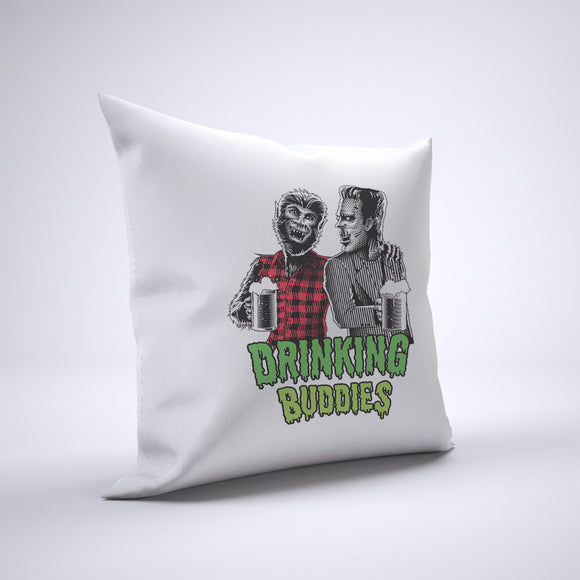 Frankenstein And Wolfman Pillow Cover Case 20in x 20in - Funny Pillows