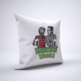 Frankenstein And Wolfman Pillow Cover Case 20in x 20in - Funny Pillows