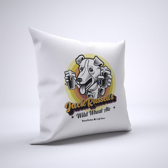 Jack Russell Pillow Cover Case 20in x 20in - Craft Beer Pillows