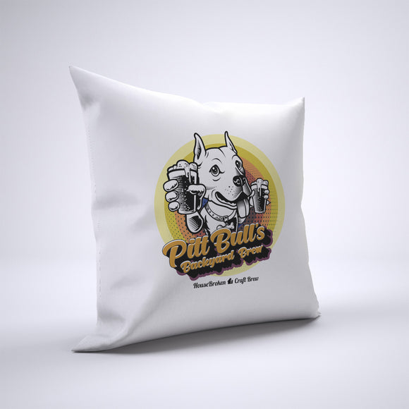 Pit Bull Pillow Cover Case 20in x 20in - Craft Beer Pillows