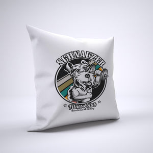 Schnauzer Pillow Cover Case 20in x 20in - Gym Pillows