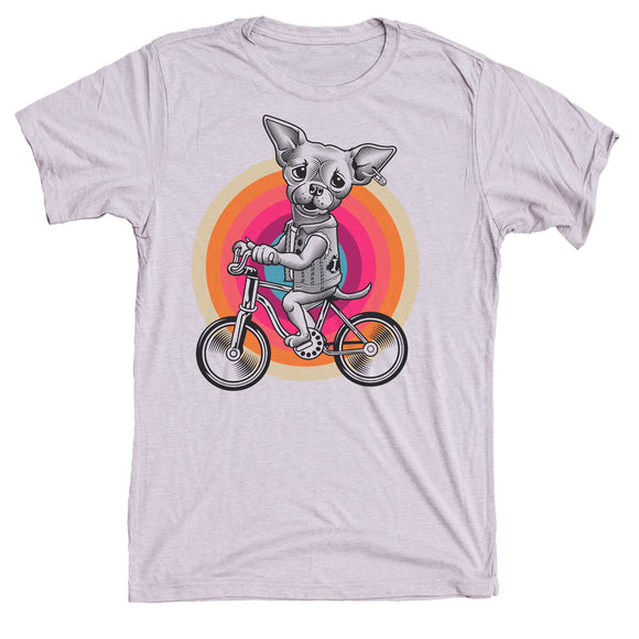 Chihuahua On Bike Dog Shirt