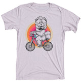 Chow On Bike Dog Shirt