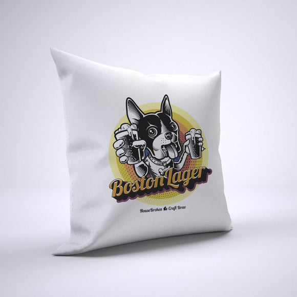 Boston Terrier Pillow Cover Case 20in x 20in - Craft Beer Pillows