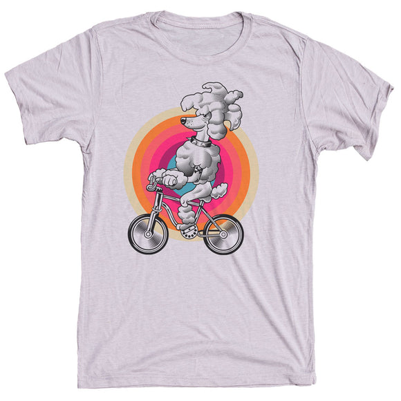 Poodle On Bike Dog Shirt