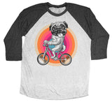 Pug On Bike Dog Shirt