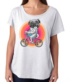 Pug On Bike Dog Shirt