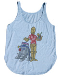 R2D2 And C3PO Tiki Shirt